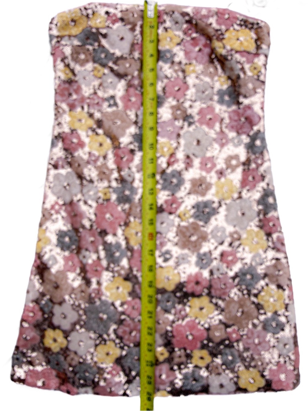 HP! 🥳 Cider Pink Sequin Floral Daisy Mini Dress Small Womens Party Cocktail EUC - Picture 9 of 10